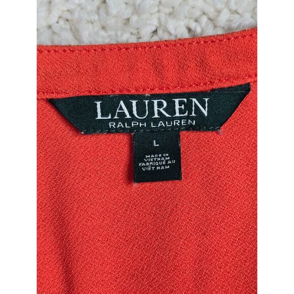 Lauren Ralph Lauren Long Shirt Womens Long Sleeve Half Button Size Large - Picture 8 of 12